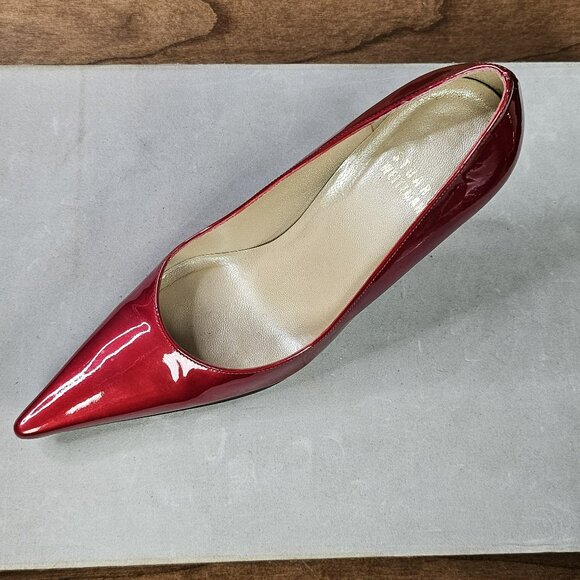 Stuart Weitzman Red Patent Leather Heels - Picture 5 of 5